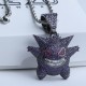 Pandantiv Gengar Pokémon încrustat cu cristale semiprețioase